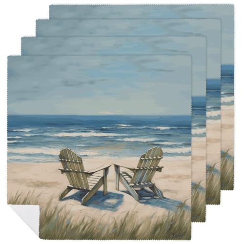 Servilletas de tela cuadradas 18x18 pulgadas pack 4 miniatura 1