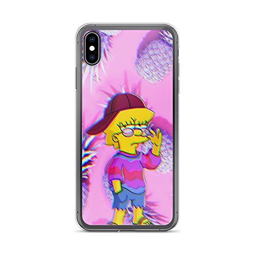 Horseshoe's Compatible with iPhone XR Case Funny Lisa Simpson Pineapple Themed Magical Pure Clear Phone Cases Cover