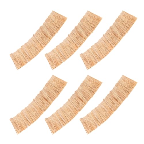 KONTONTY 6 Stück Teiliges Miniatur Stroh-Dach Künstliche Flexible...