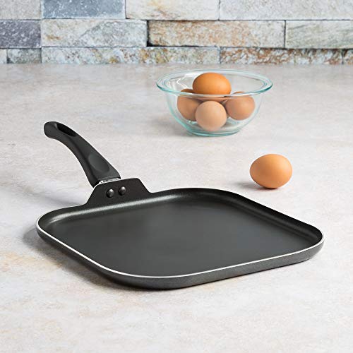 Ecolution Elements Griddle Pan Dishwasher Safe, Scratch Resistant, With Easy Food Release Interior, Even Heating Base, 11 Inch, Grey #TOP3