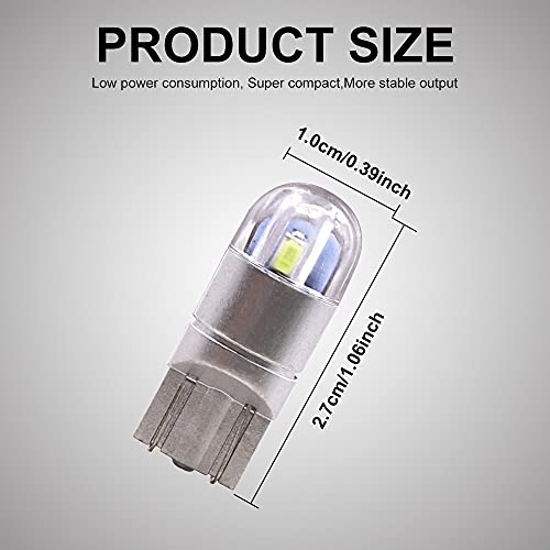 Biqing 10PCS T10 W5W LED Lampadine Bianco,12V 194