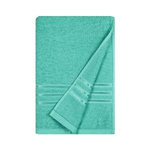 Image of MYTRIDENT Bath Towel | Comfort Living | Quick Drying | Travel Friendly | for Men /Women | 1 Piece Large Size | 100% Cotton 400 GSM | 70 x 140 cms - Sea Green