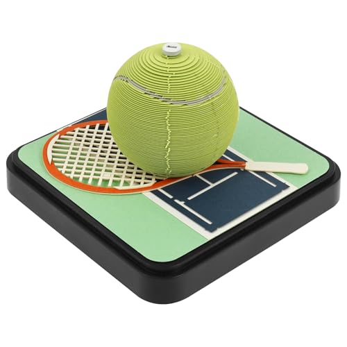 3D Kalender Abreißen 2026 365 Tage Schreibtischkalender mit Lichtern Sockel Verwenden Sie Kunstpapierskulpturen Time Piece Calendar für Kreative Geschenke zu Weihnachten (Tennis) 3D Kalender Abreißen 2026 365 Tage Schreibtischkalender mit Lichtern Sockel Verwenden Sie Kunstpapierskulpturen Time Piece Calendar für Kreative Geschenke zu Weihnachten (Tennis)