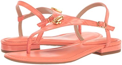 Lauren Ralph Lauren Women's Ellington Flat Sandal, Portside Coral, 5.5 | Image 6
