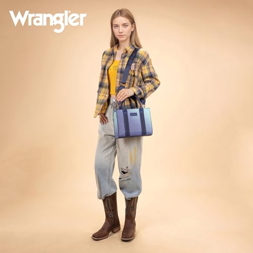 Image of Wrangler Tote Bag for Women Designer Satchel Handbags Top-handle Purses with Strap