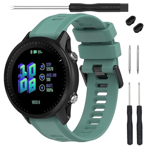 TopPerfekt Band for Garmin Forerunner 955 - Soft Silicone Replacement Watch Band Strap for 955 Smart...