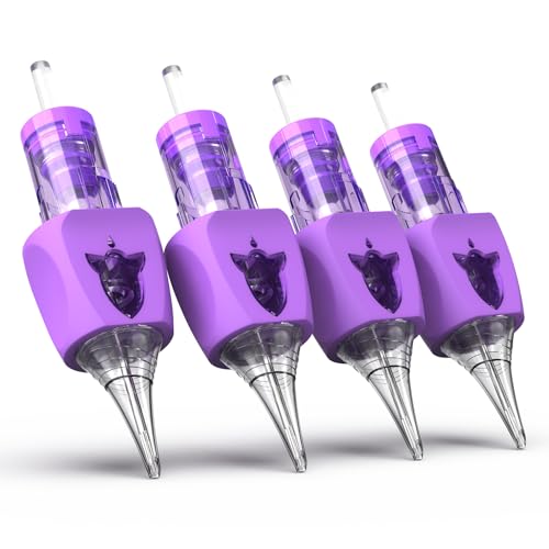 Image of Wormhole Tattoo Needles Rocket 20PCS Tattoo Cartridge Needles 7RL Needle Cartridge Round Liner Disposable Finger Ledge Cartridges Compatible with Tattoo Gun Tattoo Machine Tattoo Supplies 1007RL