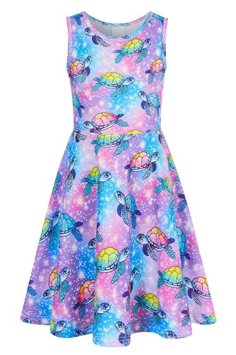 Robe d'été pour filles légère sans manches parfaite pour la plage