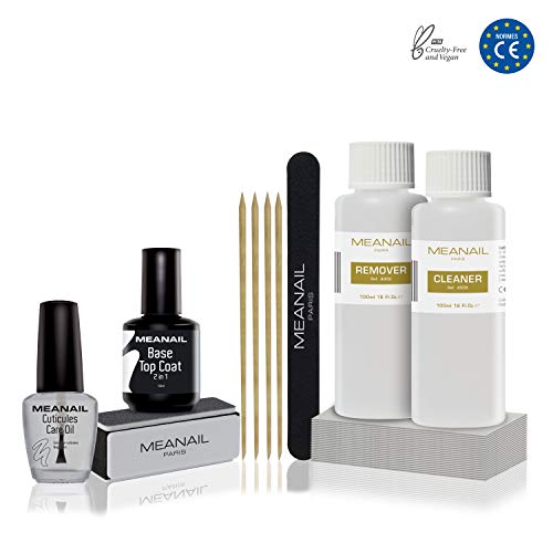MEANAIL Paris REFILL  Nachfüllset für semipermanente Maniküre & Pediküre Zubehör für UV/LED Nageltrockner
