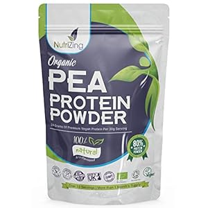 Award Winning Vegan Pea Protein Powder – Organic & Pure – Canadian Peas – No Soy, No Gluten – 1kg Pouch – Keto & Paleo…