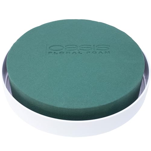 Flowerbox Oasis® Venezia Schale - 6 x 25 cm Ø - Weiß - 1 Stück