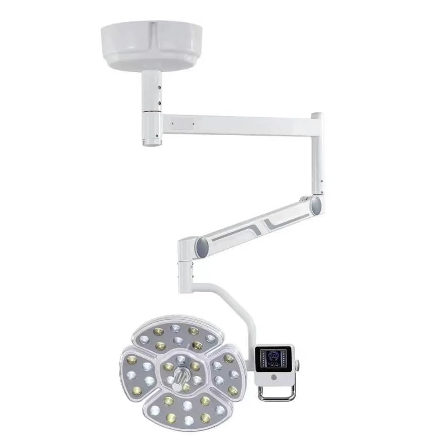 Global-Dental Ceiling-Mounted Type Shadowless LED Exam Lamp 32 LEDs Tubes Surgical Medical Operating Light Color Temperature Adjustable 1 Lamp Head KY-P139