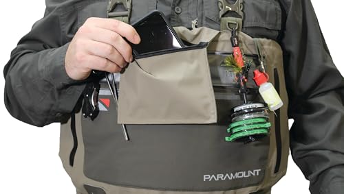 Image of Paramount Outdoors Slate Breathable Stockingfoot Full Wrap 6-Ply Fishing Chest Wader