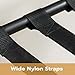 HOOBRO Luggage Rack, Pack of 2, Folding Suitcase Stand with Fabric Storage Shelf for Guest Room, Bedroom, Hotel, Holds up to 100 lb, 27 x 15.3 x 22 Inches, Space Saving, Black BK04XLP201