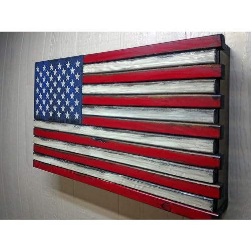 Maykoosh Renaissance Romance Large American Flag Wall Hanging Gun Concealment with Two Secret Compartments