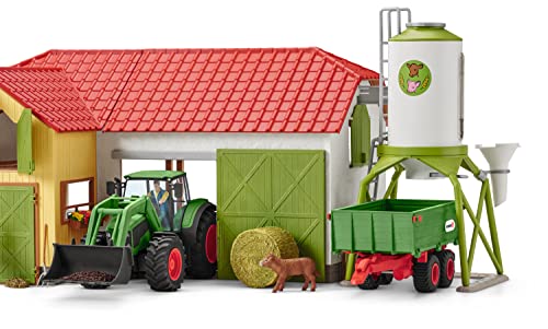 schleich 42379 Traktor mit Anhänger, für Kinder ab 3+ Jahren, FARM WORLD - Spielset – Bild 7