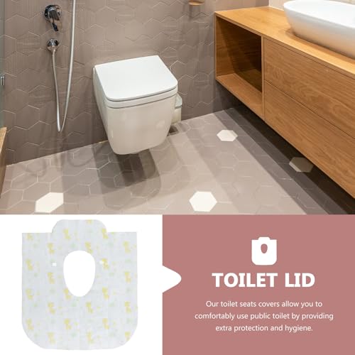 Almohadillas de papel para asiento de inodoro blanco extra protección 7