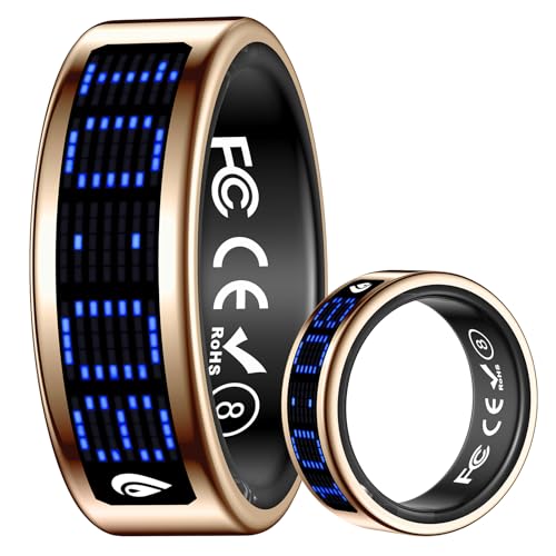 Image of Smart Ring for Women Men Health Ring Fitness Tracker with Sleep Monitor Heart Rate Monitor Distance Screen Display for Android iOS