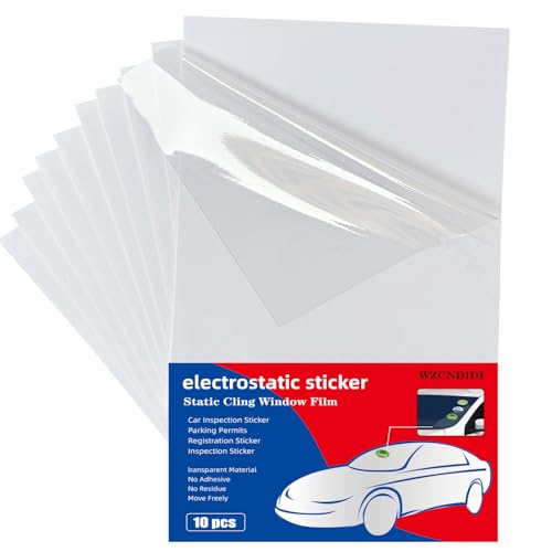 Image of Large Car Windshield Sticker, Windshield Applicator, Clear Window Cling for Car