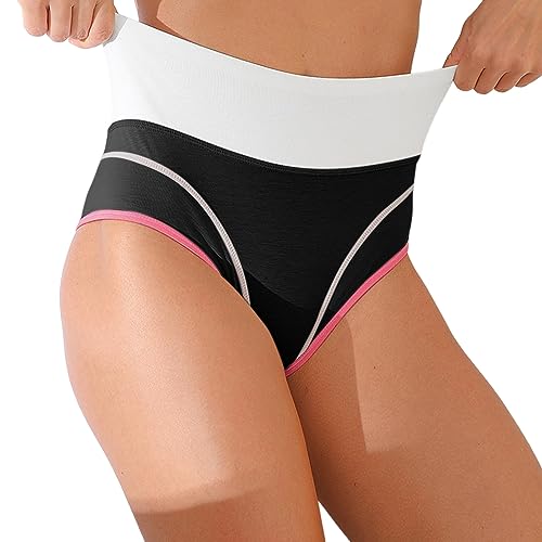Ropa interior mujer algodón de cintura alta suave transpirable slip stretch slip normal sexy hombre ropa interior, Negro , L