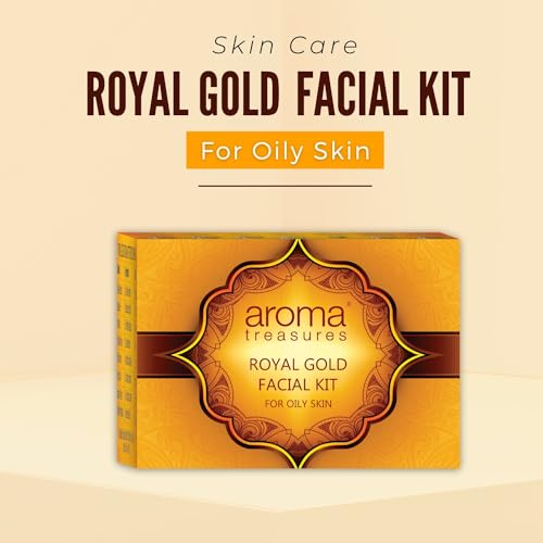 Image of Aroma treasures Royal gold facial kit - For Oily Skin (One time uise kit)