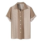 I Love My Girlfriend Shirt Slim Fit T-Shirt Herren I Love My Boyfriend Shirt Revers Tropisch Bedruckt Sommerhemd Kurzarm Oversized Tshirt Loose Cuba Hemd Mit Knopfleiste Gym Shirt (Minzgrün, 8XL)