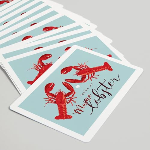 Lantern Press Maine Lobster Baraja de 52 cartas poker miniatura 5