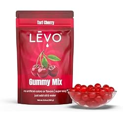 LĒVO Gummy Mix - Tart Cherry - Make Your Own Infused Gummies - Each Bag Makes 64 Gummies - 1 Pack