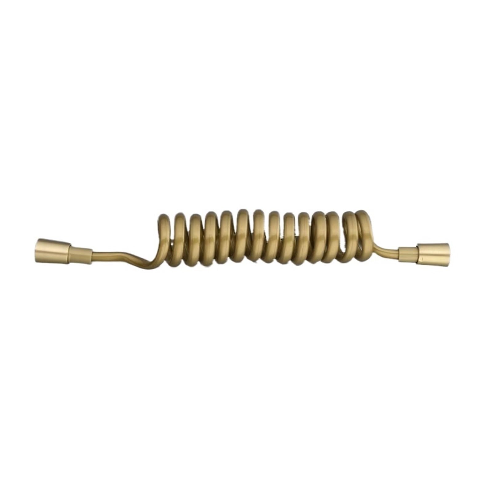 Duschschlauch aus Roségold/gebürstetem Gold, G1/2 Zoll Standardschnittstelle, Telefonleitungsschlauch, Handbrause, Federschlauch(Brushed gold,200cm)
