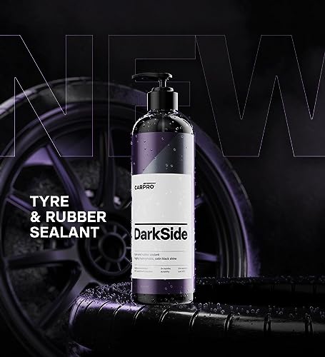 Image of CARPRO DarkSide - Tire & Rubber Sealant, Hydrophobic & Self-Cleaning, Satin Black Shine, UV Protection, Revives Dull Faded Rubber, Ready to Use - 4 Liter (135oz)