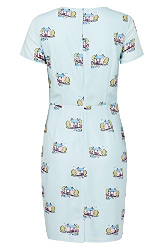 Robe fourreau Isla vintage verte idéale pour vos soirées chic - 4