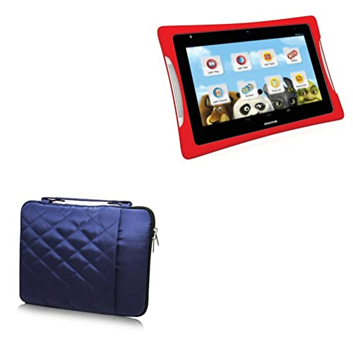 BoxWave Case Compatible with Nabi DreamTab HD8 - Quilted Carrying Bag, Soft Synthetic Leather Cover w/Diamond Design - Navy