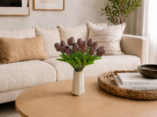 Image of Mandy's 20pcs Artificial Brown Tulips