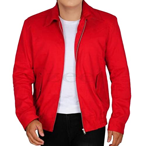 Image of Tzee's James Dean Rebel without a Cause Jacket-James Dean Jacket- Rebel without a Cause Jim Stark red Genuine Cotton jacket