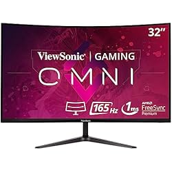 ViewSonic VX3218-PC-MHD Monitor Gaming Curvo 32´´ Full-HD, FreeSync Premium, 1 ms, 165 Hz, HDMI, DP, Altavoz Negro