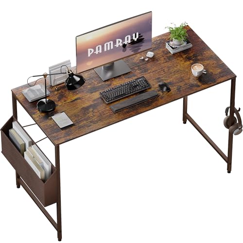 Pamray 47 Inch Computer Desk for Small Spaces with Storage Bag, Home Office Work Desk with Headphone Hook, Small Office Desk Study Writing TableThe Forest Stewardship Council