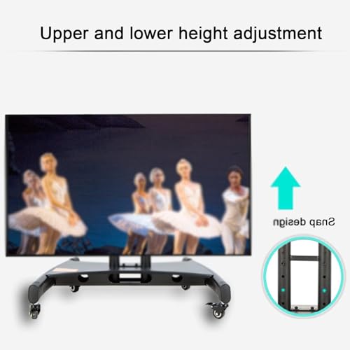 Soporte móvil para TV con ruedas ajustable 32-75 pulg miniatura 6