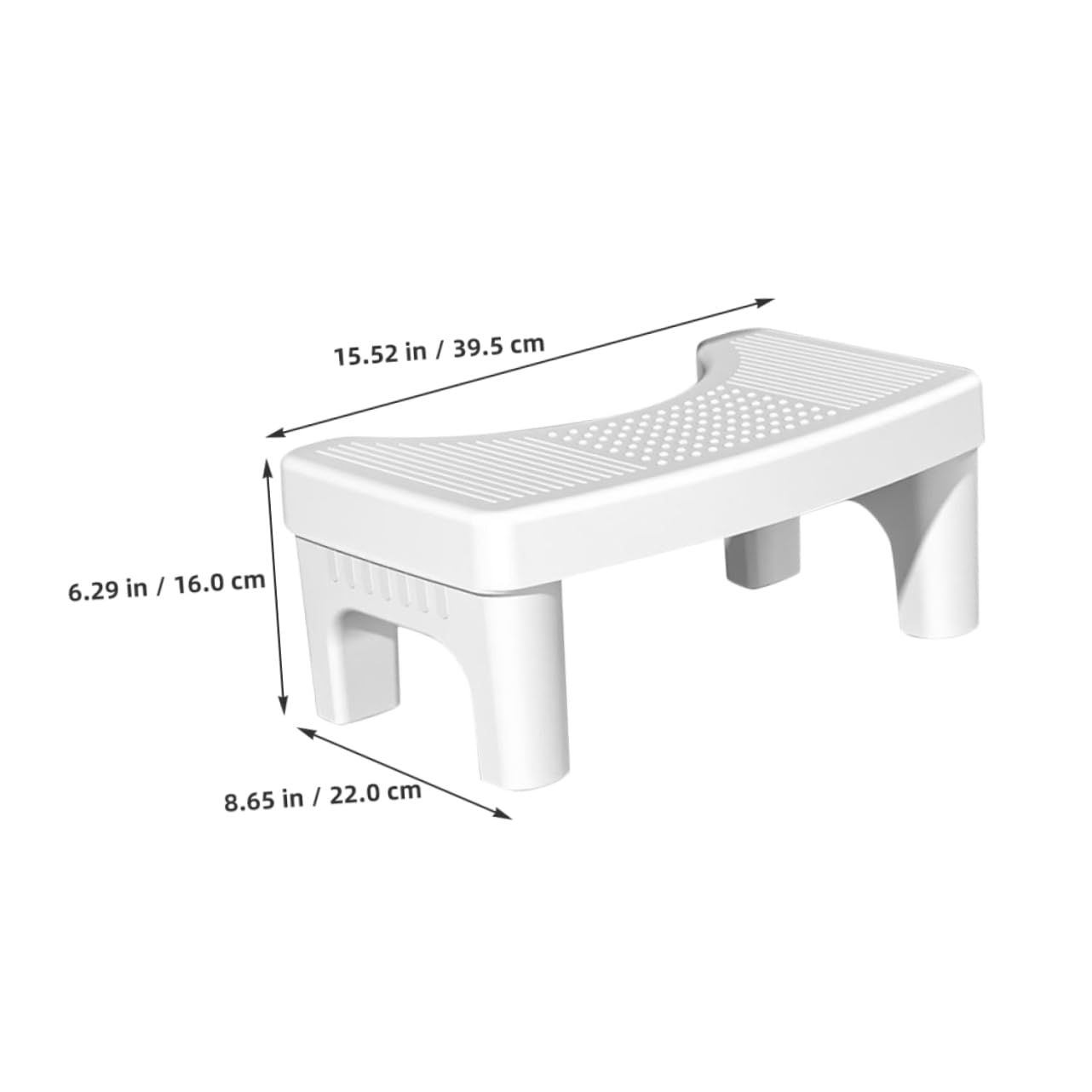 IWOWHERO Stool Squat for Toddlers Boys and Girls Elderly Non-Slip Squatting Stool Step Stool for Bathroom Lightweight Design