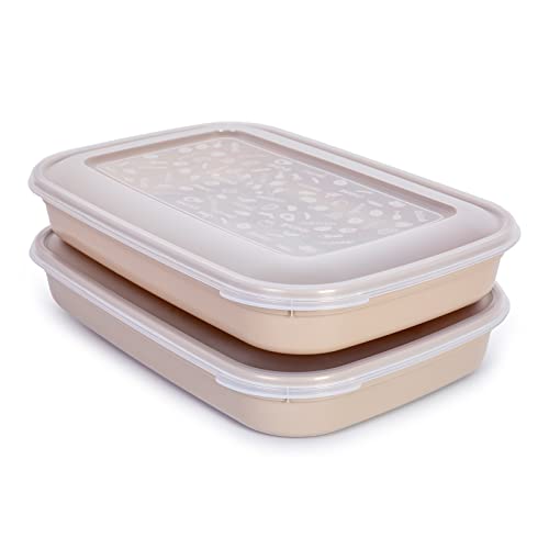 PracticDomus Classic Porte-saucisses et aliments, conservation optimale des tranches et fromages au refrigerateur (2CP Marron, 20 x 29,5 x 4,5 cm) PracticDomus Classic Porte-saucisses et aliments, conservation optimale des tranches et fromages au refrigerateur (2CP Marron, 20 x 29,5 x 4,5 cm)