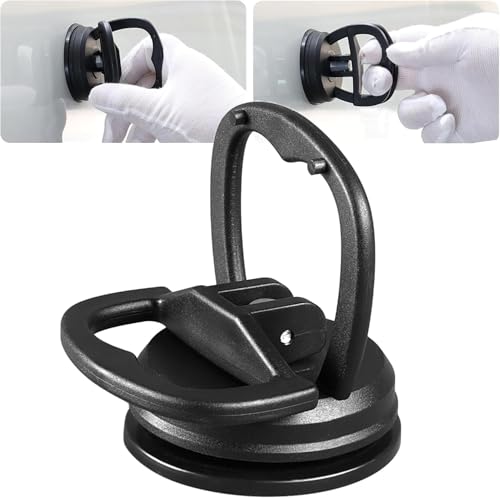 Image of Heavy Duty Suction Cup Puller Tool - Automotive Body Panels, Glass, Tiles & Mirrors - Strong Vacuum Grip for Smooth Surfaces, DIY Dent & Panel Removal (Small-A1)