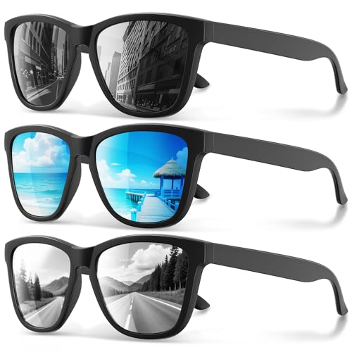 Polarized Sunglasses for Men and Women - Classic Fashion Sun Glasses Shades for Driving, Outdoor Sports, and Daily Wear UV400 Protection