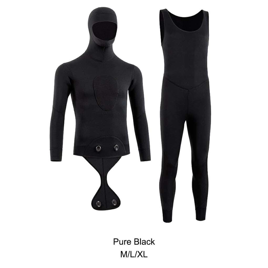 Traje de neopreno de natación cálido y cómodo: protege la cabeza con capucha Mono de surf para traje de baño de agua fría Goma resistente al desgaste