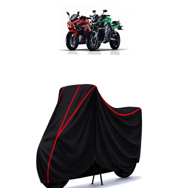 Image of kabira Mobility Electric Water Resistant Bike Cover for All Motorcycles & Rain | Heavy Duty Taffeta Fabric | UV Protection, Dustproof, Scratchproof | All Weather Two Wheeler Cover with Elastic Bottom