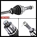 A-Premium Pair (2) Rear CV Axle Shaft Assembly Compatible with Polaris Sportsman 400 800 2011-2014 Sportsman 500 2011-2013 Sportsman 570 2014, Driver and Passenger Side, Replace# 1332421
