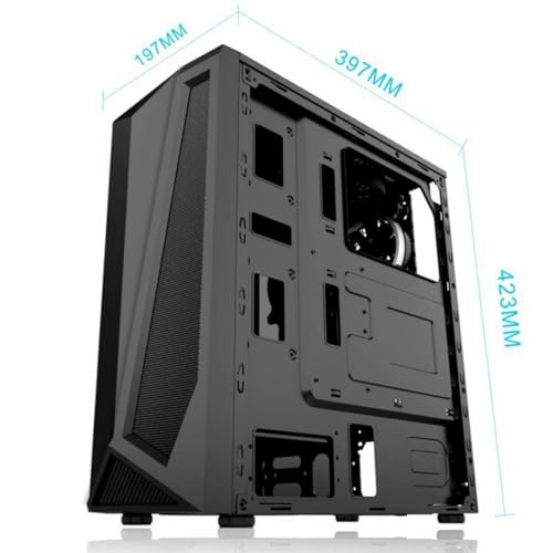 ゲーミングPCケース 強化ガラス製ミドルタワー型PCケース ATX、ITX、Micro-ATXマザーボード対応 透明サイドパネル ARGB可能 空冷/水冷対応