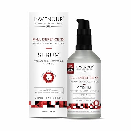 Image of L'avenour Thinning & Hairfall Control Serum for Soft, Smooth & Shiny Hair | Hair Serum For Women & Men - 50ml - Pack of 3