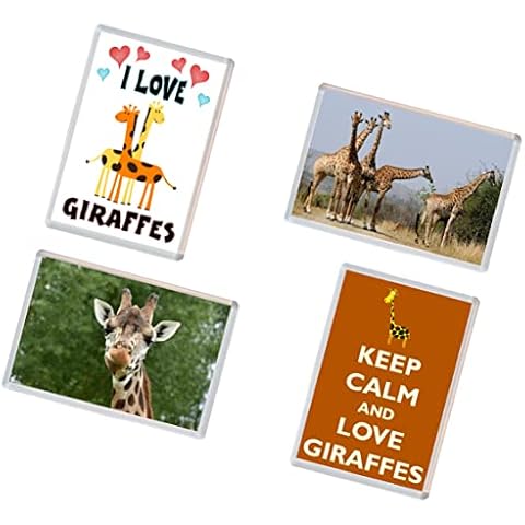 Giraffe Fridge Magnets - 4 Pack Cover