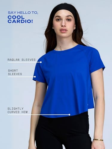 Image of CAVA Overlap Tee for Women | Split Back Mesh Design, Moisture-Wicking, 4-Way Stretch, Anti-Odour, Quick Dry | Activewear T-Shirt