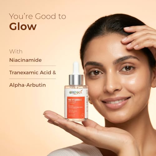 Image of 10% Vitamin C Face Serum with Niacinamide, Tranexamic Acid & Alpha-Arbutin for Brightening, Pigmentation & Even Skin Tone | Lightweight Daily Serum for All Skin Types - 30ml