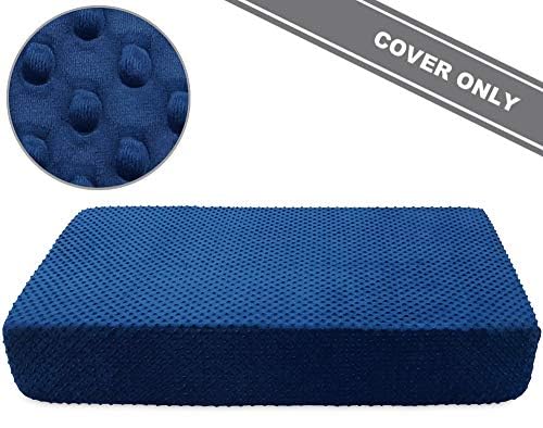 Image of Super Soft Stretchy Fitted Crib Bed Sheet for Standard Crib and Toddler Mattress by BlueSnail (Dark Blue)